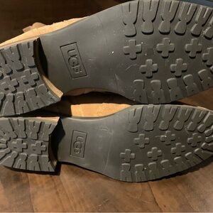 UGG Classic Tan Boots with Durable Black Soles